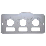 Stainless Peterbilt A/C Control Plate