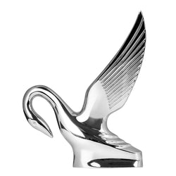 Chrome Swan Hood Ornament