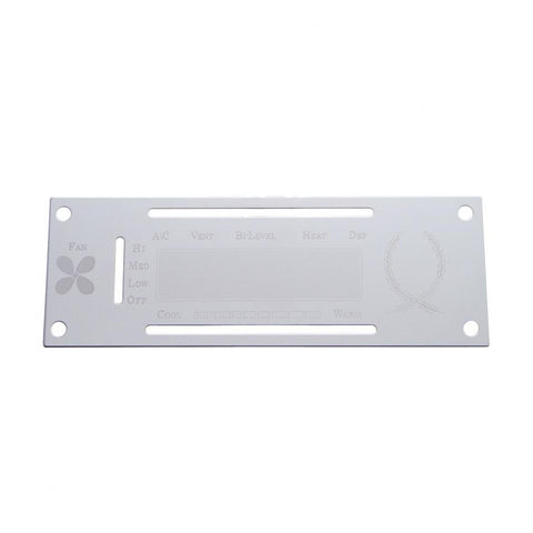 Kenworth Stainless A/C Control Plate