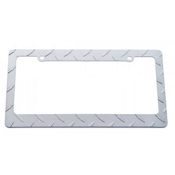 Chrome Die Cast Diamond License Plate Frame