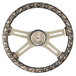 Skulls Silver 18 Inch Printed Wood Rim