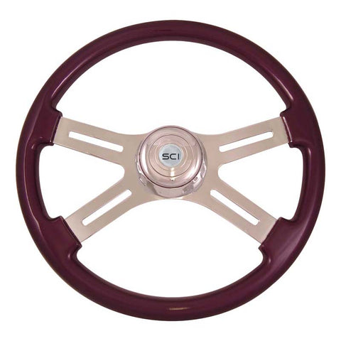 Steering Wheel Classic 4 Spoke Purple