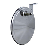 7 1/2" Stainless Steel Convex Mirror With Offset Mounting Stud
