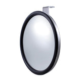 7 1/2" Stainless Steel Convex Mirror With Offset Mounting Stud