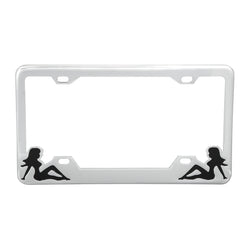Sitting Lady License Plate Frames