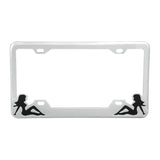 Sitting Lady License Plate Frames
