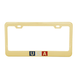 USA License Plate Frame W/ Two Holes