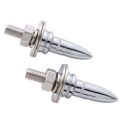 Chrome Bullet License Plate Fastener