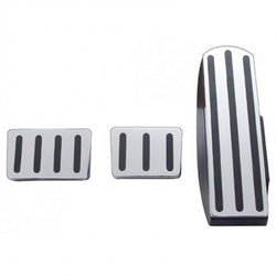 Freightliner Chrome Pedal Set With Black Inserts