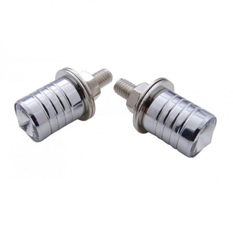 Chrome License Plate Fasteners With Diamond