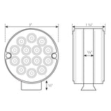 High Power Dual Facing 3" LED Pedestal Lights