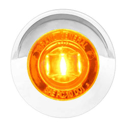 1" Single Function Mini Push/Screw-In LED w/ Bezel & Visor