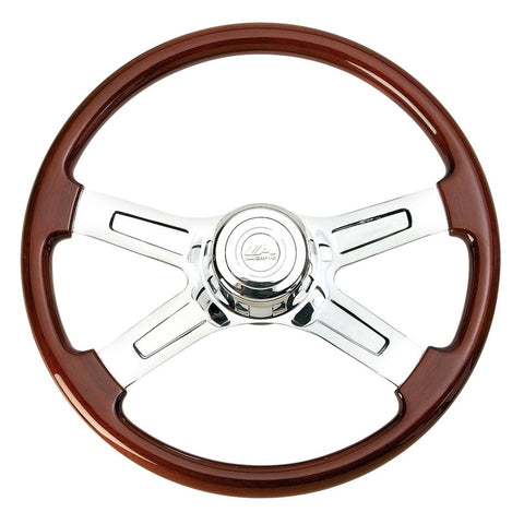 18" 4 Spoke Steering Wheel w/ Hub - Peterbilt 93-98, Kenworth 95-97