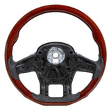 18" YourGrip Wood Steering Wheel For 2012-2021 Peterbilt 579 & 2013-2021 Kenworth T680