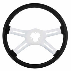 18 Inch Carbon Black Woodgrain Steering Wheel