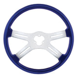 18" Vibrant Color 4 Spoke Steering Wheel