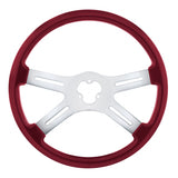 18" Vibrant Color 4 Spoke Steering Wheel