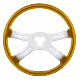 18" Vibrant Color 4 Spoke Steering Wheel