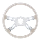 18" Vibrant Color 4 Spoke Steering Wheel