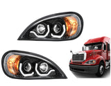 Freightliner Columbia Projection Headlight with LED Running Light