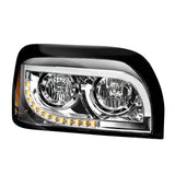 Freightliner Century Headlight 1996-2010 With White High Power LED Position/Daytime Running And Turn Signal Light