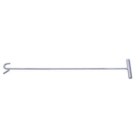 Chrome 5th Wheel Pin Puller with Hook in 31 or 36 Inch Length