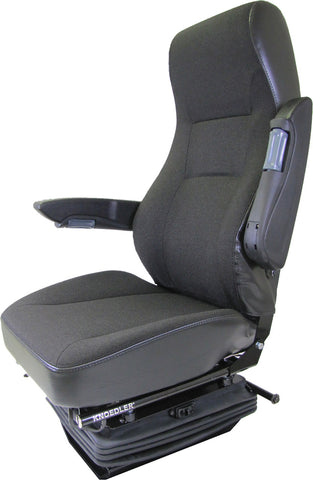 Knoedler Falcon Seat - High Back Adjustable Arms - Black Fabric