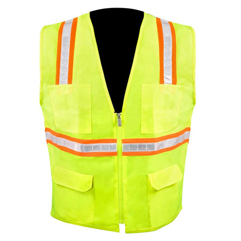 High Visibility Safety Vest with 6 Pockets