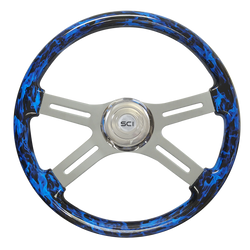 Classic Inferno Blue - 18" Printed Wood Rim