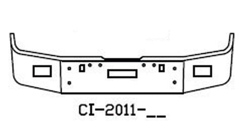 1989 AND LATER FLD 112, FLD120 FREIGHTLINER 16" SET BACK AXLE BUMPER