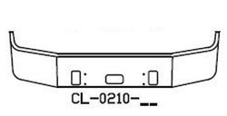 1996-2004 CENTURY CLASS FREIGHTLINER 18" SET BACK AXLE 10 GA STEEL CHROME BOLT HOLES, STEP HOLE, HITCH HOLES