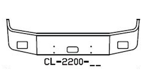 1996-2004 CENTURY CLASS 18" FREIGHTLINER 18" SET BACK AXLE - FOG LIGHTS