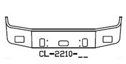 1996-2004 CENTURY CLASS 18" FREIGHTLINER 18" SET BACK AXLE BUMPER