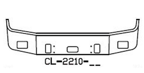 1996-2004 CENTURY CLASS 18" FREIGHTLINER 18" SET BACK AXLE BUMPER