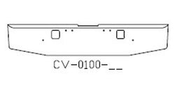 2004-2007 CLASSIC XL FREIGHTLINER 18" TEXAS SQUARE BUMPER