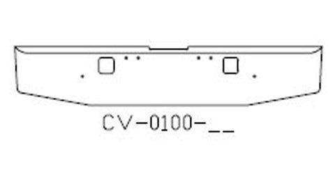 2004-2007 CLASSIC XL FREIGHTLINER 18" TEXAS SQUARE BUMPER