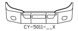 FREIGHTLINER 2008-2011 FREIGHTLINER CASCADIA 16" SET BACK AXLE BUMPER