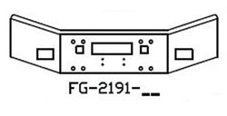 KENWORTH 1986-2003 T-800 CONVENTIONAL14" WITH 7" BREAK BACK 90" LONG SQUARE BUMPER