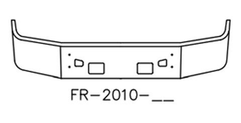 KENWORTH T660 18"  SET BACK AXLE WITH FOG LIGHT HOLES