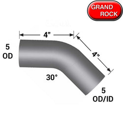 5 In Diameter 4 In Length 30 Degree Elbow Pipe ID/OD ALZ