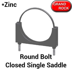 HD Guillotine Single Edge Saddle Clamp Zinc Plated
