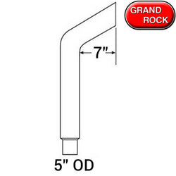 Bull Horn 7 In Reduced to 5 In O.D Stack - 48 Inches