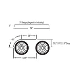 Stainless Steel Half Tandem Fender Ultimate Low Rider 430 SS