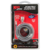 K40 - 18' Super Mini-8 CB Antenna Cable with Removable FME Connector