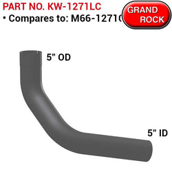 Kenworth OE Replacement Chrome Pipe For M66-1271CP