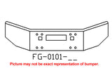 KENWORTH T800 BUMPER 14″ TALL 1986 TO 2003 TAPERED OPEN END, WITH TOE AND STEP HOLES