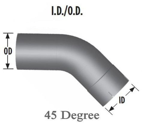 5 In Diameter 12 In Length 45 Degree Elbow Pipe Aluminized