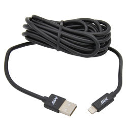 9 Ft 11 Inches Lightning® to USB Charge & Sync Cable, Black