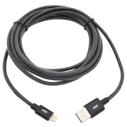9 Ft Lightning® to USB Charge & Sync Fishnet Cable, Black