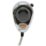 RoadKing - 4-Pin Dynamic Noise Canceling CB Microphone, Chrome & Chrome Cord